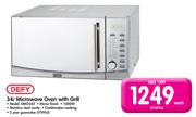 Defy 34L Microwave Oven With Grill DMO343-Each