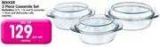 Bekker 3 Piece Casserole Set-Per Set