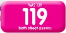 Glodina Marathon Towel Range Bath Sheet-Each