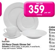 Russell Hobbs 20 Piece Classic Dinner Set