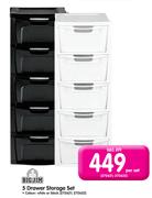 Big Jim 5 Drawer Storage Set