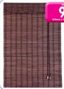 Finishing Touches Mahogany Bamboo Roman Blind-1200mm x 1300mm Each