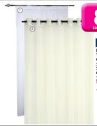 Finishing Touches Design Collection Plain Voile Eyelit Curtain-230cm x 223cm Per Drop