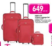 Hero Lite 3 Piece Luggage Set