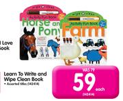 Learn To Write And Wipe Clean Book-Each