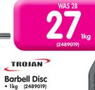 Trojan 1Kg Barbell Disc