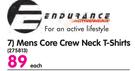 Endurance Mens Core Crew Neck T-Shirts