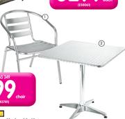 Terrace Leisure Square Aluminium Table 70x70cm-Each