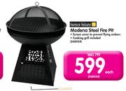 Terrace Leisure Modena Steel Fire Pit-Each