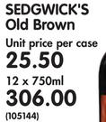 Sedwick's Old Brown-12x750ml