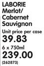 Laborie Merlot/Cabernet Sauvignon-6x750ml