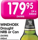 Windhoek Draught NRB Or Can-24x440ml
