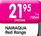 Namaqua Red Range-750ml