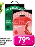 Overmeer White or Rose Range-5Ltr Each