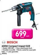 Bosch 600W Compact Impact Drill GSB13RE