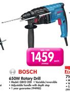 Bosch 650W Rotary Drill GBH2-20D