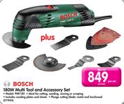 Bosch 180W Multi Tool & Accessory Set PMF180