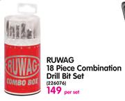 Ruwag 18-Piece Combination Drill Bit Set