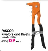 Fascor Rivetors & Rivets FH10