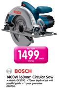 Bosch 1400W 160mm Circular Saw GKS190