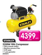 Stanley 2200W 100Ltr Compressor-Each