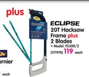 Eclipse 20T Hacksaw Frame+2 Blades FS300/2