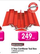 Mastercraft 5 Tray Cantilever Tool Box-Each