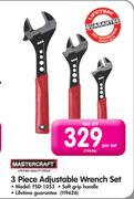 Mastercraft 3 Piece Adjustable Wrench Set FSD-1053-Per Set