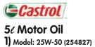 Castrol 5Ltr Motor Oil 25W-50-Each