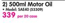 Castrol 500ml Motor Oil SAE40-Per 20 Case