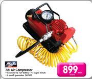 Moto Quip 72Ltr Air Compressor-Each