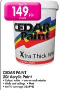 Cedar Paint 20L Acrylic Paint