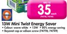 Osram 13W Mini Twist Energy Saver-Each