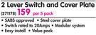 Lesco Lever Switch And Cover Plate-Per 5 Pack