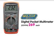 Major Tech Digital Pocket Multimeter