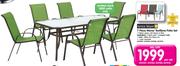 Terrace Leisure 7 Piece Manor Textilene Patio Set-Per Set