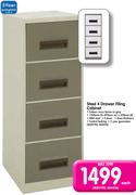Steel 4 Drawer Filing Cabinet