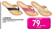 Ladies Moulded Thong Sandals-Per Pair