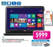 Dell 15.6" Ci3/4GB/50GB/W8 Notebook Bundle N3521