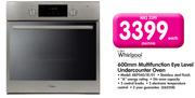 Whirlpool 600mm Multifunction Eye Level Undercounter Oven AKP560/IX/01-Each