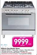 Elba 900mm Gas Electric Stove 01/9CX 827-Each