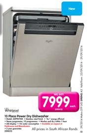 Special Whirlpool 13 Place Power Dry Dishwasher ADP9070IX m.guzzle .za