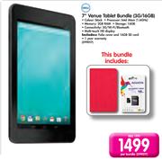 Dell 7" Venue Tablet Bundle(3G/16GB)-Per Bundle