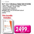 Nextbook 10.1" 2-In-1 Windows Tablet(Wi-Fi/32GB)