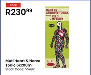 Muti Heart & Nerve Tonic-6 x 200ml Per Pack