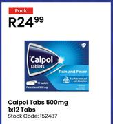 Calpol Tabs 500mg 12 Tabs-Per Pack