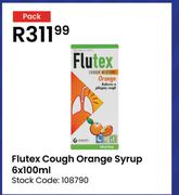 Flutex Cough Orange Syrup-6 x 100ml Per Pack