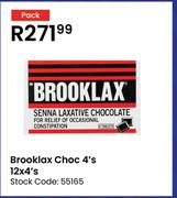 Brooklax Choc 12 x 4's-Per Pack