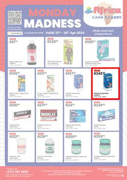 Africa Cash & Carry : Monday Madness (15 April - 20 April 2024), page 1