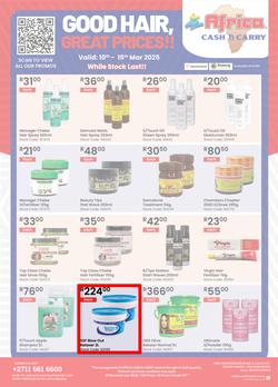 Africa Cash and Carry : Good Hair, Great Prices (10 March - 15 March 2025 While Stocks Last), page 1
